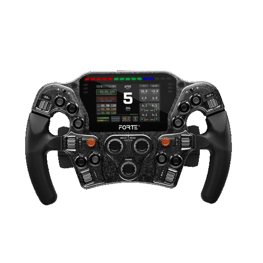 Asetek SimSports Forte Formula Pro Steering Wheel Black